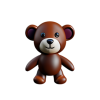 teddy beer 3d renderen icoon illustratie png