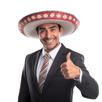 mexicano sorridente homem de negocios isolado png