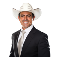 Mexican smiling businessman isolated png