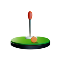 le golf 3d le rendu icône illustration png