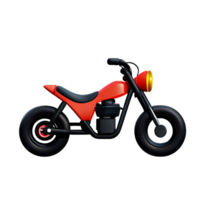 motorcycle 3d rendering icon illustration png