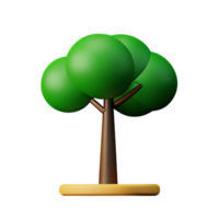 Tree 3d icon illustration png