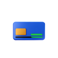icône 3d de carte de crédit png
