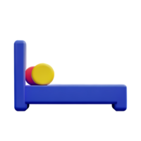 bed 3d rendering icon illustration png