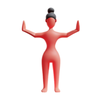 yoga 3d renderen icoon illustratie png