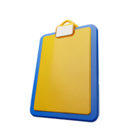 document 3d rendering icon illustration png