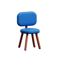 chair 3d rendering icon illustration png