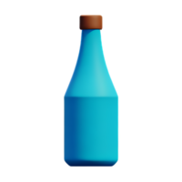 bottle 3d rendering icon illustration png