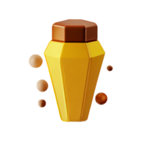 honey 3d rendering icon illustration png