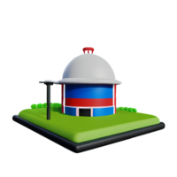 granja 3d representación icono ilustración png