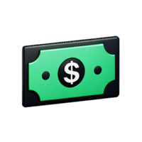 cash 3d rendering icon illustration png