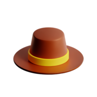 sombrero 3d representación icono ilustración png