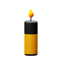 candle 3d rendering icon illustration png