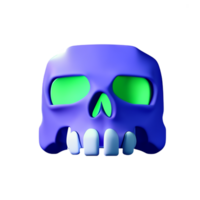 schedel 3d icoon illustratie png