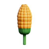 corn 3d rendering icon illustration png