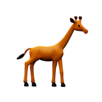 giraffa 3d interpretazione icona illustrazione png