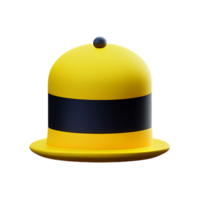 hat 3d rendering icon illustration png