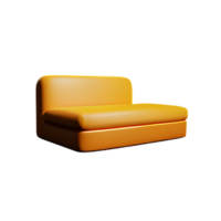 sofa 3d rendering icon illustration png