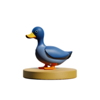 duck 3d rendering icon illustration png