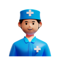 nurse 3d rendering icon illustration png