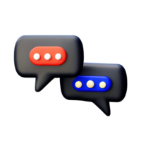 chat 3d rendering icon illustration png
