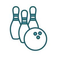 bowling icon vector design template simple and clean