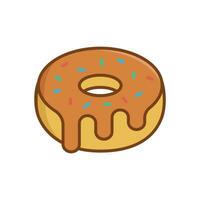 rosquilla icono vector diseño modelo sencillo y limpiar