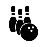 bowling icon vector design template simple and clean