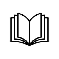 book icon vector design template simple and clean