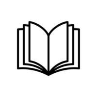 book icon vector design template simple and clean