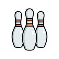 bowling icon vector design template simple and clean