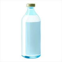 Bottle of Milk Isolated Detailed Hand Drawn Painting Illustration vector