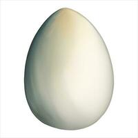 Goose Egg Isolated Hand Drawn Painting Illustration vector