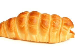 Tasty Croissant on white background photo