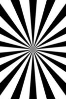 Retro sunburst vector background. Grunge design element. Black and white backdrop