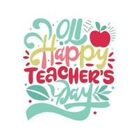 Drawing a Teachers day concept greetings background photo