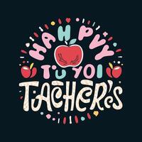 Drawing a Teachers day concept greetings background photo