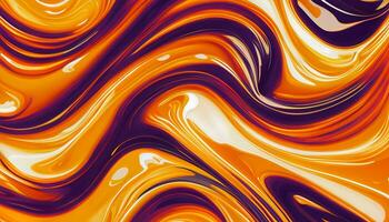 Wave fluid abstract background. Swirl flow liquid lines. Gel texture. photo