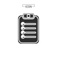 Document line and fill icon vector