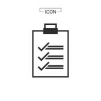 Document line and fill icon vector