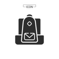 Document line and fill icon vector