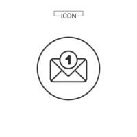 Email icon. e-mail symbol graphics for web icon collections vector