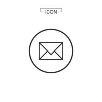 Email icon. e-mail symbol graphics for web icon collections vector