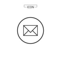 Email icon. e-mail symbol graphics for web icon collections vector