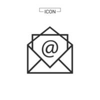 Email icon. e-mail symbol graphics for web icon collections vector