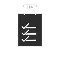 Document line and fill icon vector