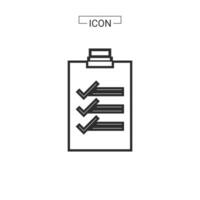 Document line and fill icon vector