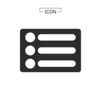 Document line and fill icon vector