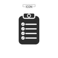 Document line and fill icon vector