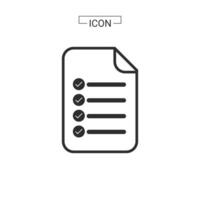 Document line and fill icon vector